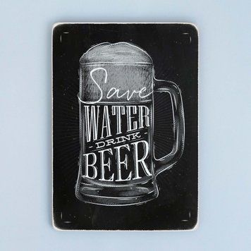 Постер "Save water, drink beer" pva0089 фото