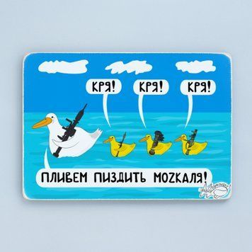 Постер "Качечки пливуть давати прочуханки москалям&rdquo; pvi0030 фото