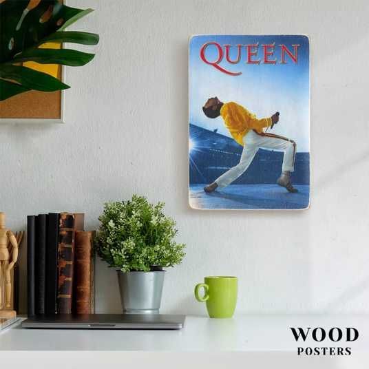 激、激、激レア！！！　Queen 木製パネル　ポスター Купити дерев'яний постер 