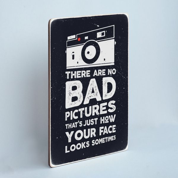 Постер "There are no bad pictures. That&rsquo;s just how your face looks sometimes" pvh0158 фото