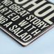 Постер "Alcohol. Because no great story ever started with someone eating a salad" pvh0041 фото 3