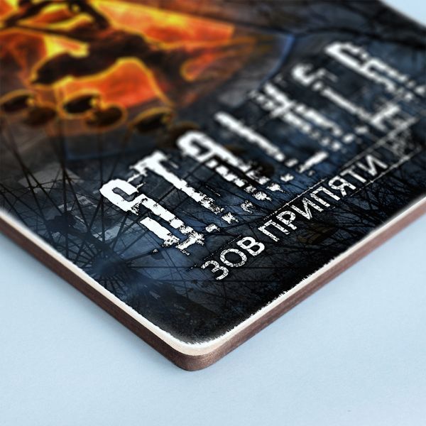 Постер "S.T.A.L.K.E.R. Сталкер. Поклик Прип'яті. Символ радіації на фоні" pvw0073 фото