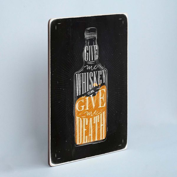 Постер "Give me whiskey or give me death" pva0078 фото