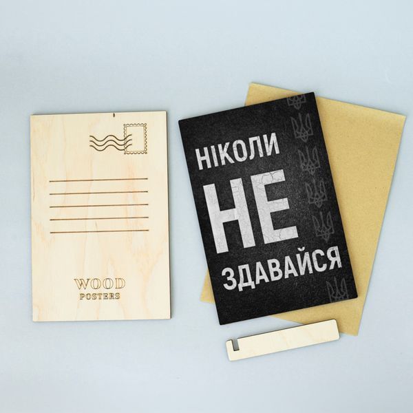 Листівка "Ніколи не здавайся" lvv0100 фото