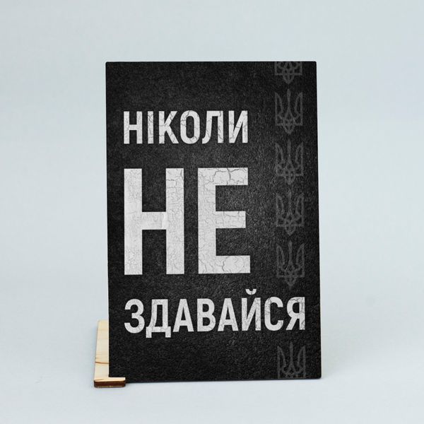 Листівка "Ніколи не здавайся" lvv0100 фото