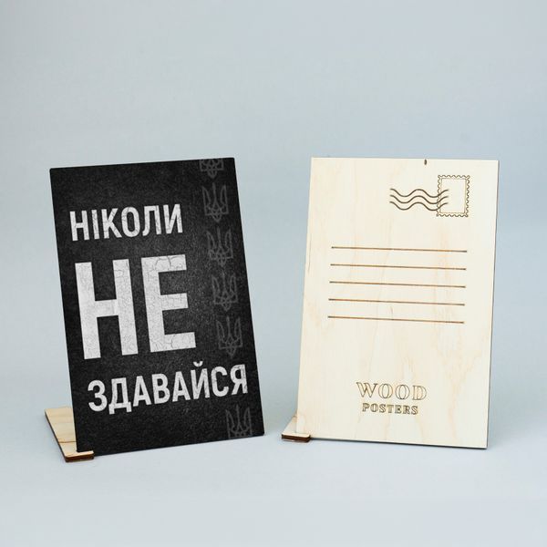 Листівка "Ніколи не здавайся" lvv0100 фото