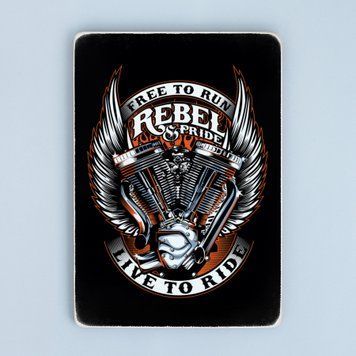 Постер "Free to run. Live to ride. Rebel and pride" pvm0101 фото