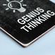 Постер "Do not disturb. Genius thinking. Black background" pvh0060 фото 3