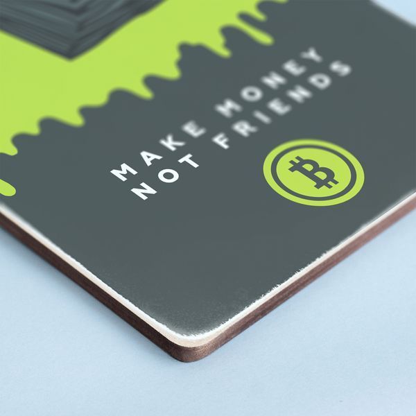 Постер "Make money, not friends" pvh0239 фото