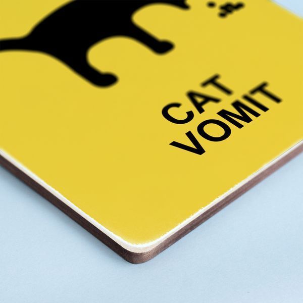 Постер "Caution, cat vomit" pvh0053 фото