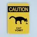 Постер "Caution, cat vomit" pvh0053 фото 1