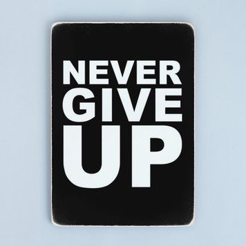 Постер "Never give up" pvh0082 фото