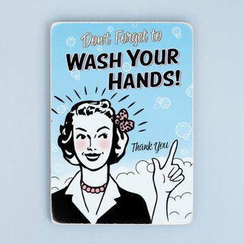 Постер "Don&rsquo;t forget to wash your hands. Thank you" pvh0031 фото