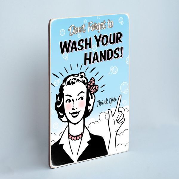 Постер "Don&rsquo;t forget to wash your hands. Thank you" pvh0031 фото