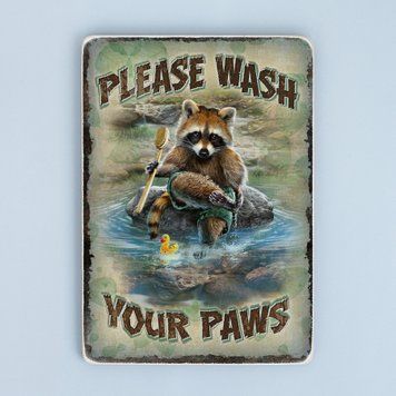 Постер "Please wash your paws" pvh0032 фото