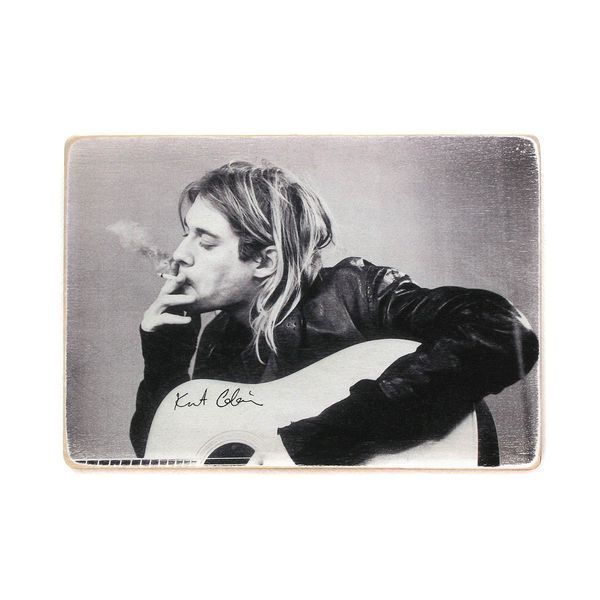 Постер "Kurt Cobain. Курт Кобейн грає на гітарі" pvx1159 фото