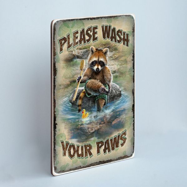 Постер "Please wash your paws" pvh0032 фото