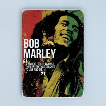 Постер "Bob Marley. My music fights against the system" pvx0011 фото