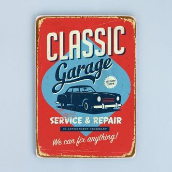 Постер "Classic Garage. We can fix anything" pvm1024 фото