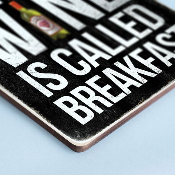 Постер "A meal without wine is called breakfast" pvh1040 фото