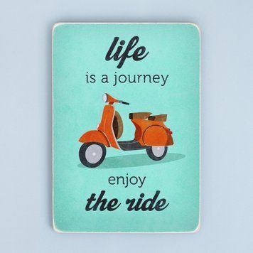 Постер "Life is a journey, enjoy the ride. Blue" pvm0028 фото