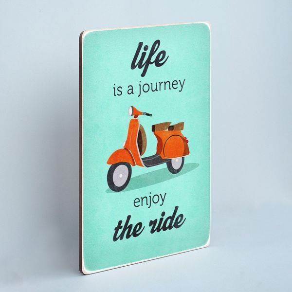 Постер "Life is a journey, enjoy the ride. Blue" pvm0028 фото