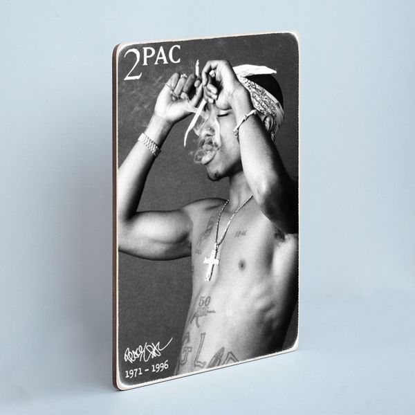Постер "2Pac. Тупак Шакур. Чорно-білий портрет" pvx0062 фото