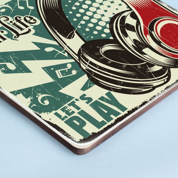 Постер "Music is the soundtrack of your life. Let&rsquo;s play" pvx0183 фото