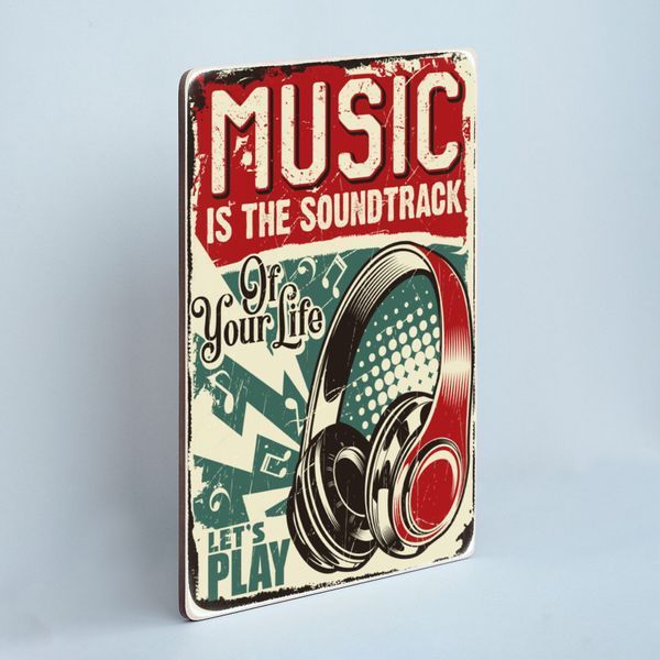 Постер "Music is the soundtrack of your life. Let&rsquo;s play" pvx0183 фото
