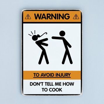 Постер "Don't tell me how to cook" pvh0116 фото
