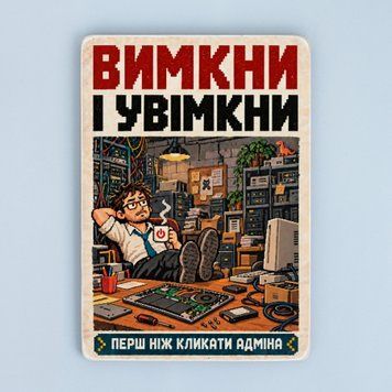 Постер &laquo;Вимкни і увімкни&raquo; pvh0290 фото