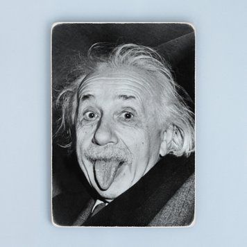 Постер "Albert Einstein. Альберт Ейнштейн. Чорно-білий портрет" pvp0003 фото