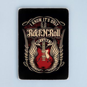 Постер "I know it's only rock'n'roll, but I like it" pvx0182 фото