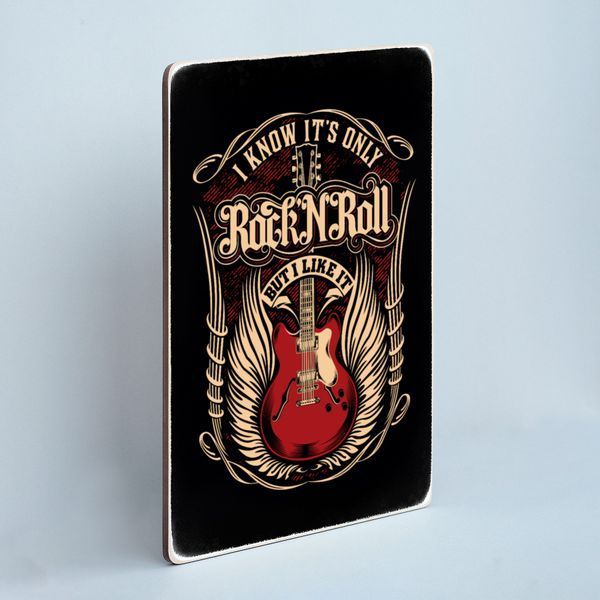 Постер "I know it's only rock'n'roll, but I like it" pvx0182 фото