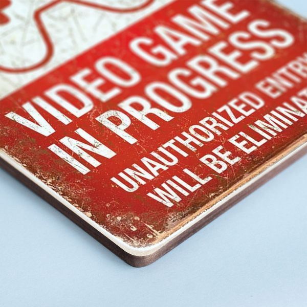 Постер "Alert! Video game in progress" pvh0058 фото Постер "Alert! Video game in progress" pvh0058 фото