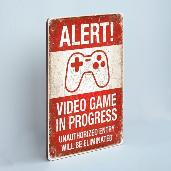 Постер "Alert! Video game in progress" pvh0058 фото Постер "Alert! Video game in progress" pvh0058 фото