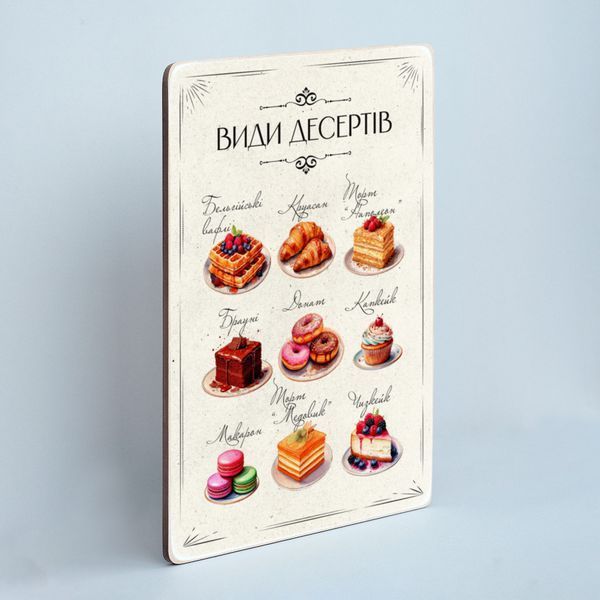 Постер "Види десертів" pvb0031 фото