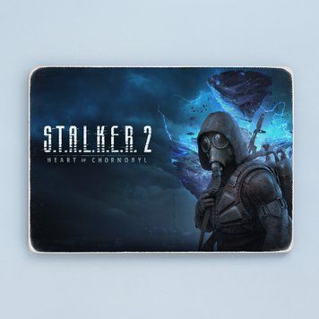 Постер "S.T.A.L.K.E.R. 2: Серце Чорнобиля. Артовий Сталкер на синьому фоні" pvw0080 фото