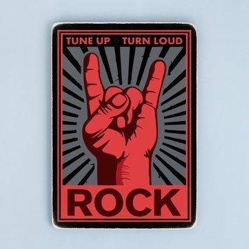 Постер "Rock. Tune up. Turn loud" pvx0063 фото