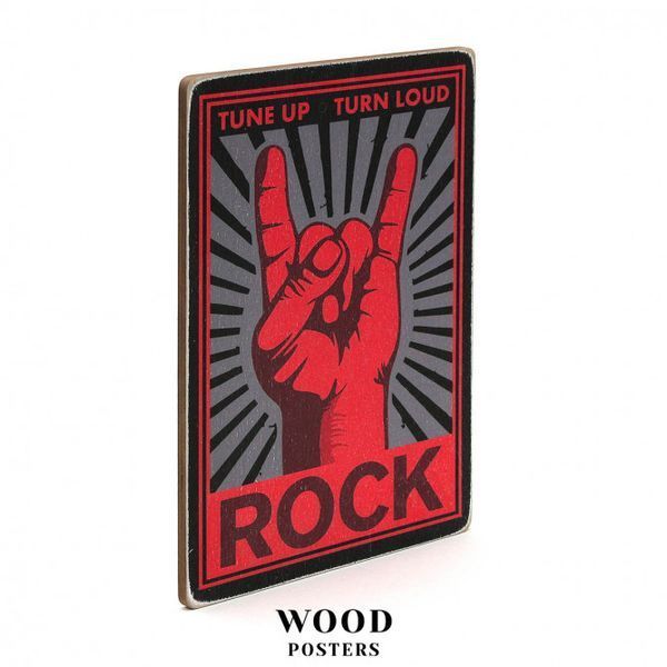 Постер "Rock. Tune up. Turn loud" pvx0063 фото