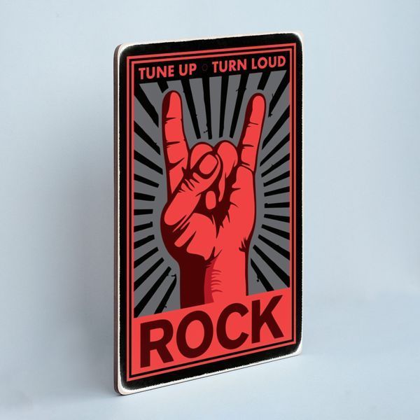 Постер "Rock. Tune up. Turn loud" pvx0063 фото