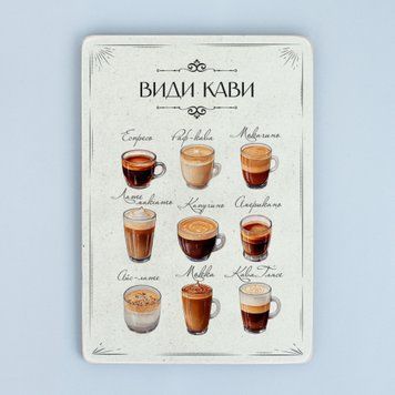 Постер "Види кави"  pvb0030 фото