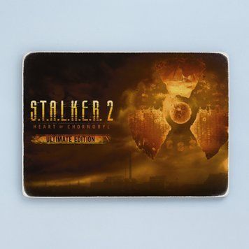 Постер "S.T.A.L.K.E.R. 2: Серце Чорнобиля. Артовий Сталкер на помаранчевому фоні" pvw0081 фото