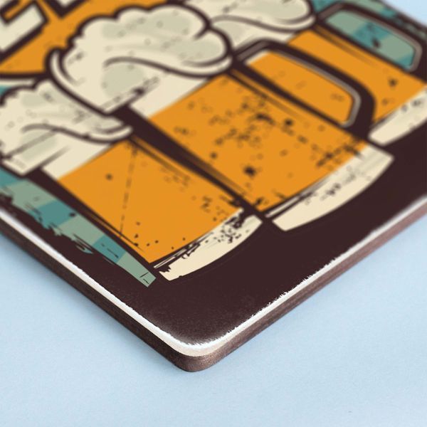 Постер "Cold beer. Blue background" pva0091 фото