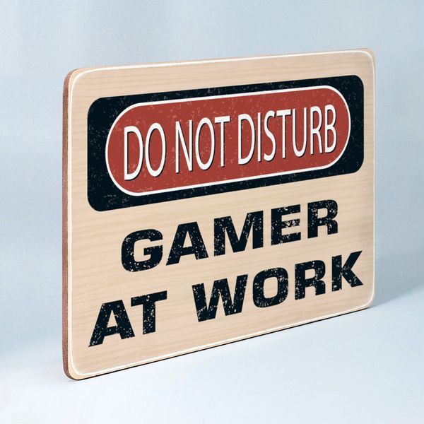 Постер "Do not disturb. Gamer at work" pvh0124 фото