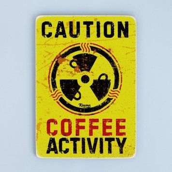 Постер "Caution - coffeeactivity" pvh0130 фото