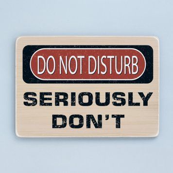 Постер "Do not disturb. Seriously don't" pvh0126 фото