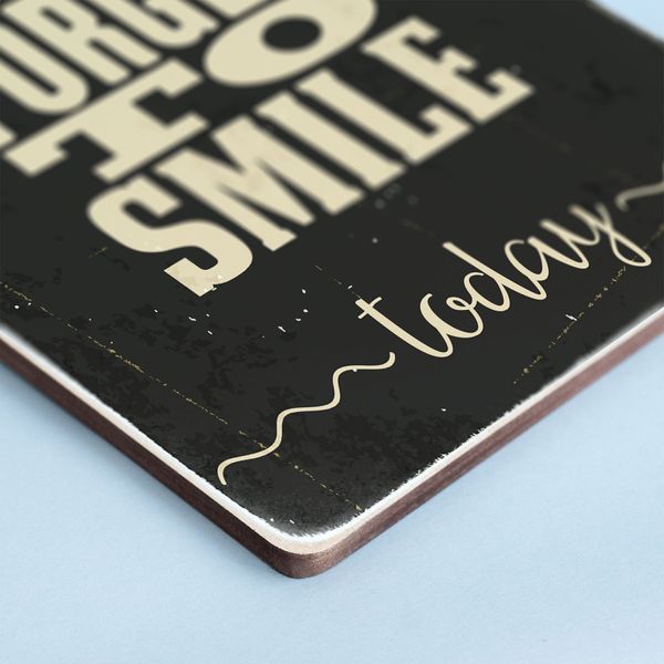 Постер "Don&rsquo;t forget to smile today. Black background" pvh0136 фото