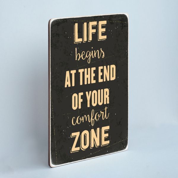 Постер "Life begins at the end of your comfort zone" pvh0145 фото