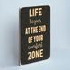 Постер "Life begins at the end of your comfort zone" pvh0145 фото 2